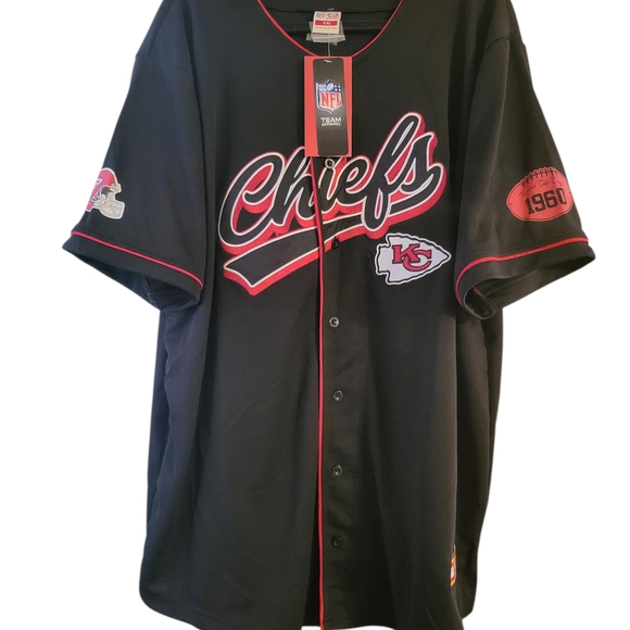 Other - Kansas City Chiefs Black Button-Up Jersey